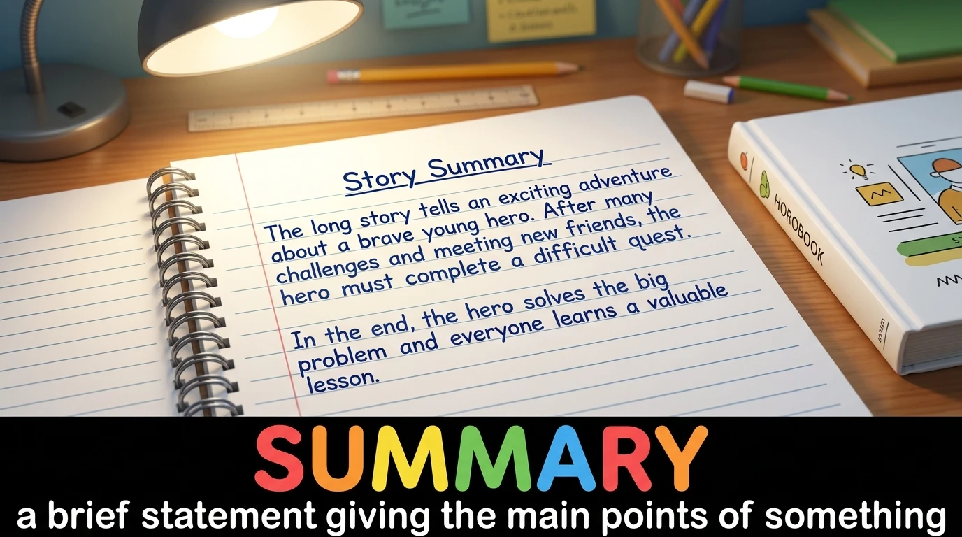 English Illustration for summary